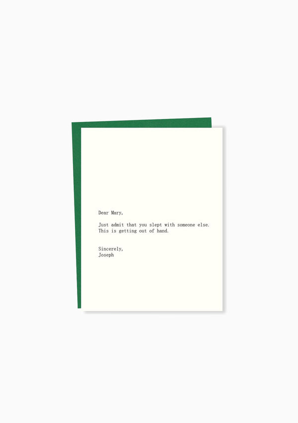 Dear Blank, Mary/Joseph Greeting Card