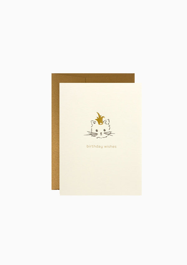 Greeting Card, Adorable Cat/Birthday Wishes