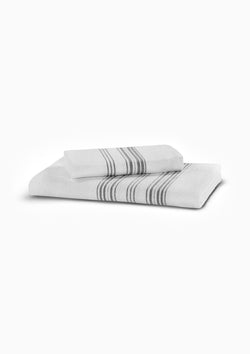 Meyzer Towel | White/Dark Grey