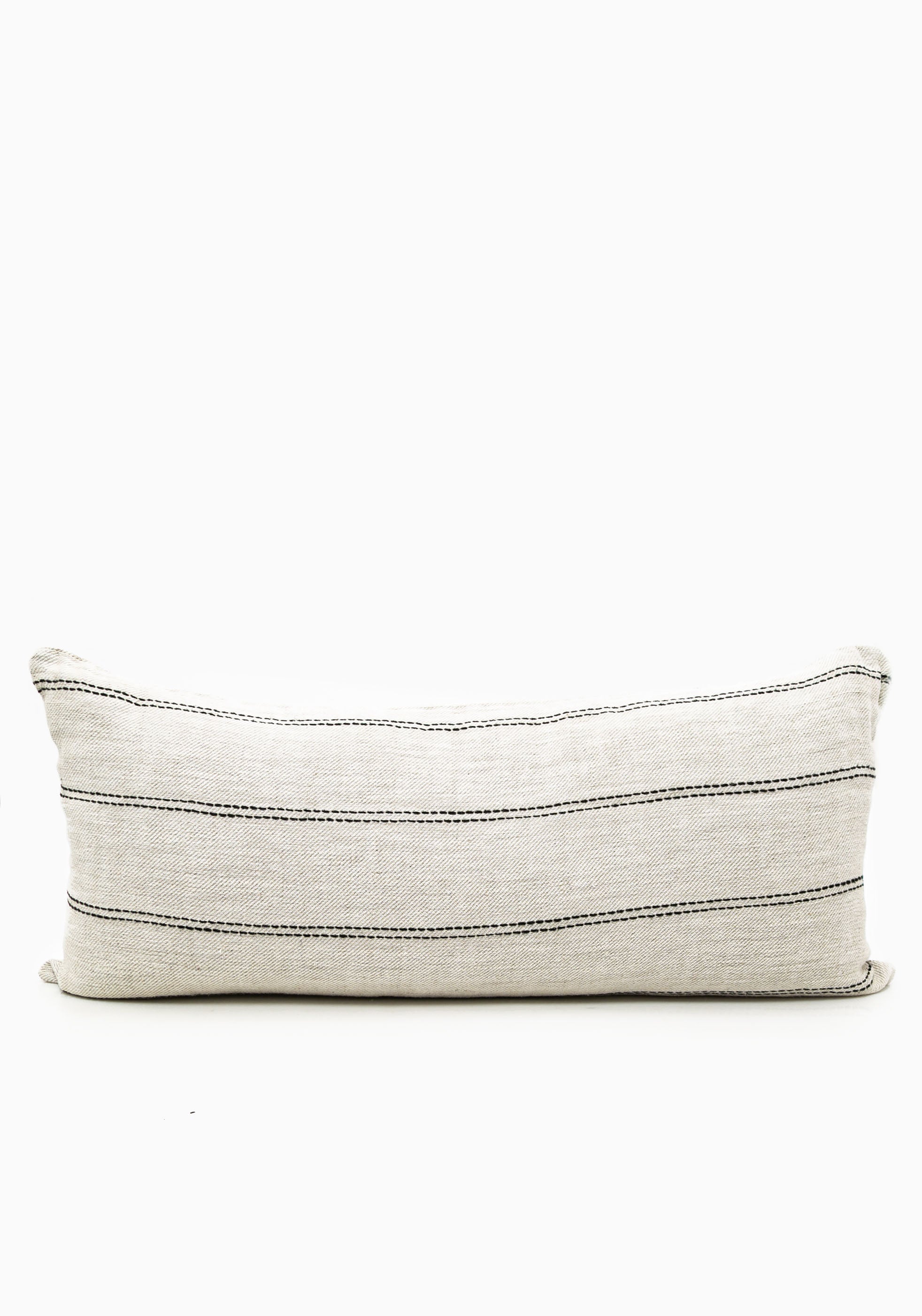 Mira Linen Lumbar Cushion, Ana | 16" x 35"