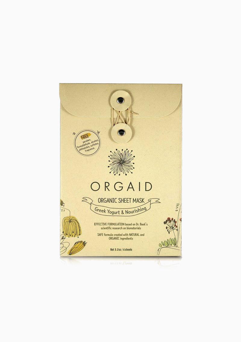 Organic Sheet Mask | Greek Yogurt & Nourishing