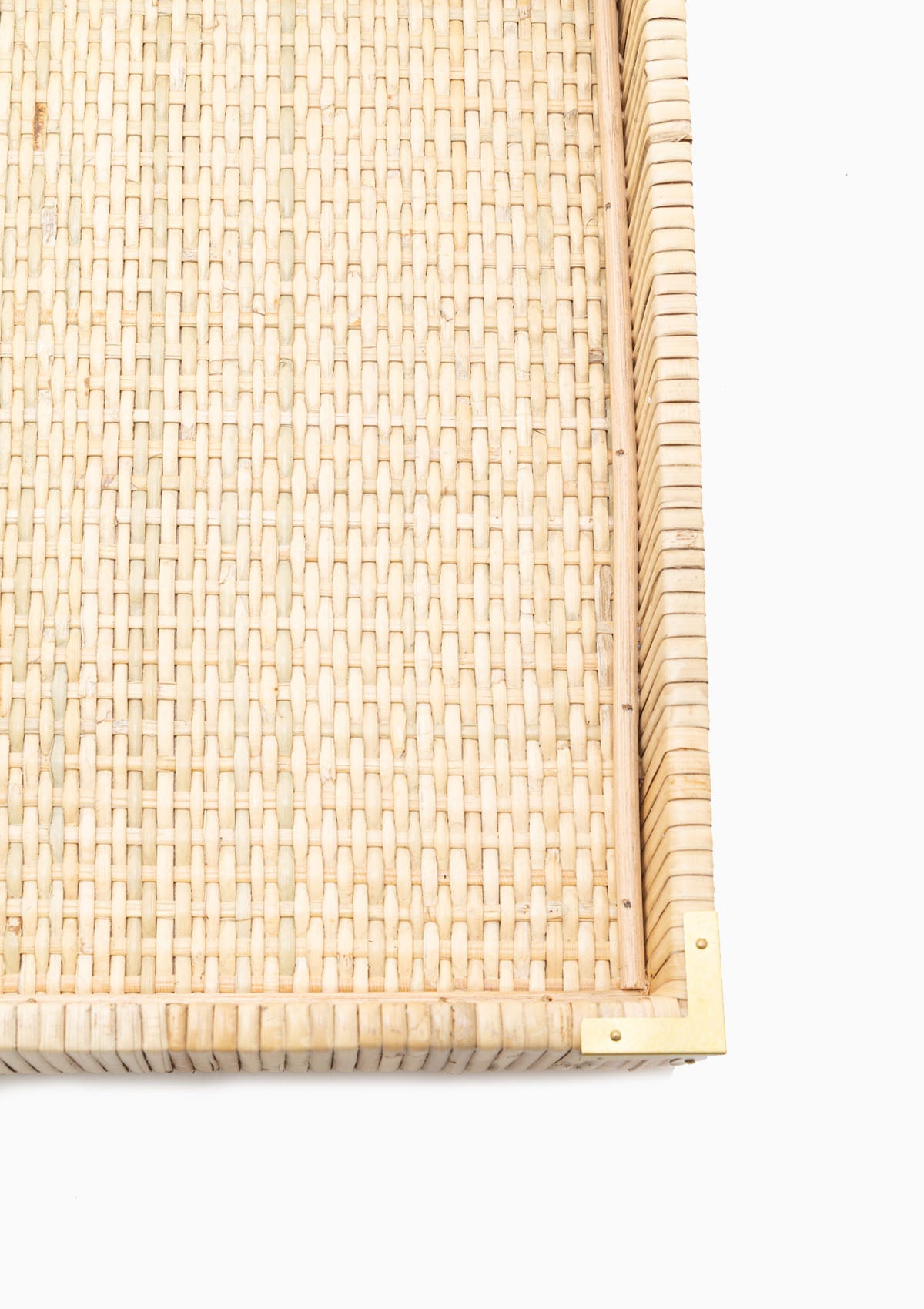 Oversized Rattan Tray, Large