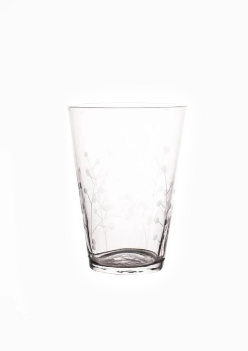 Sienna Etched Water Glass | Berry