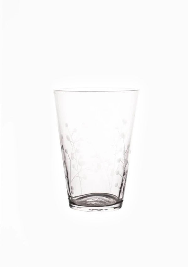 Sienna Etched Wine Glass | Berry