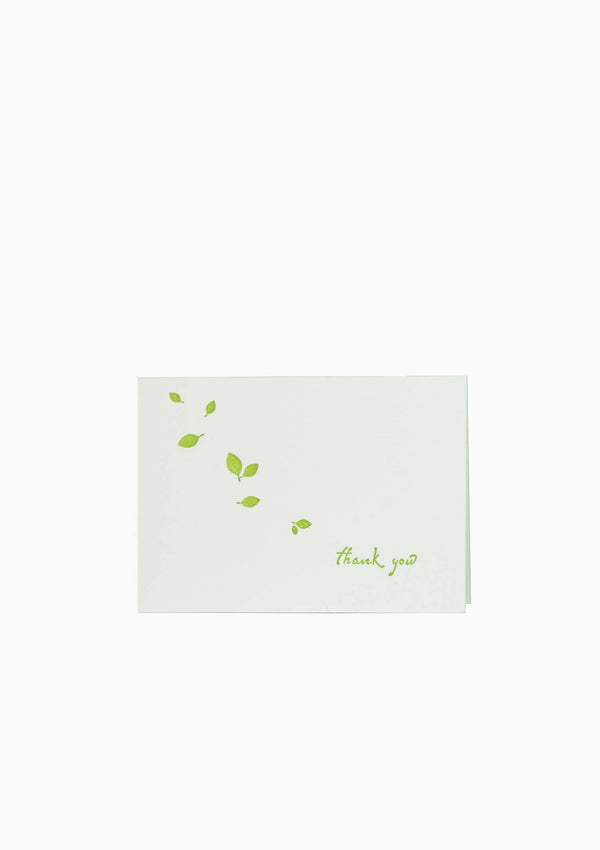 Thank You Falling Leaves Greeting Card