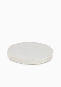 White Marble Thick Round Board