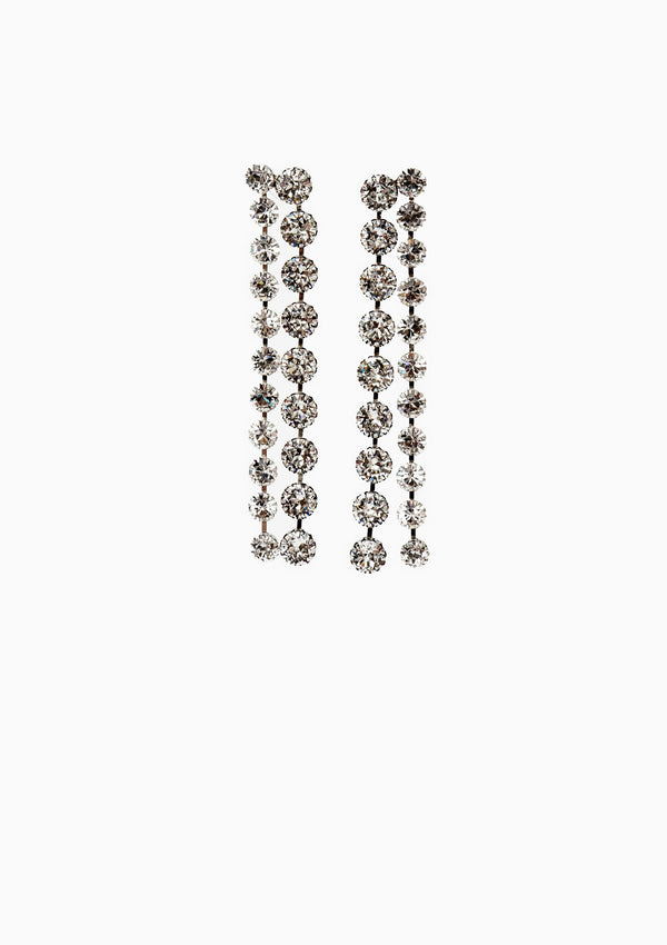 Midnight Dancing Earrings | Transparent/Silver