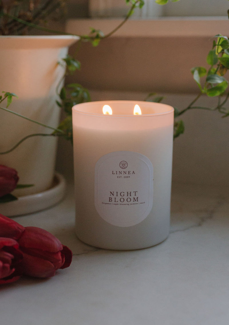 Night Bloom Double Wick Candle