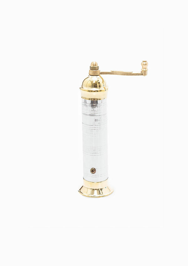 Pepper Mill, 7" | Gold/Chrome
