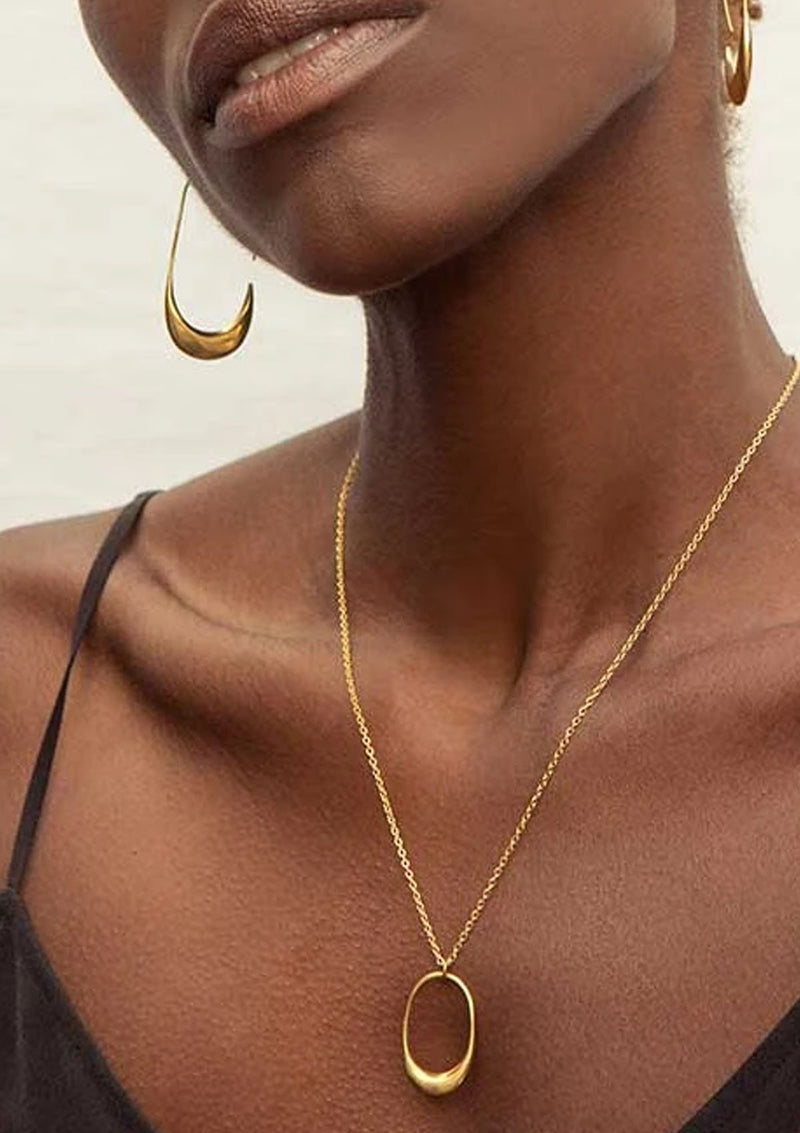 Delicate Mezi Necklace | Gold Plated Brass