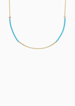 Shanga Collar Necklace | Turquoise/Gold Plated Brass