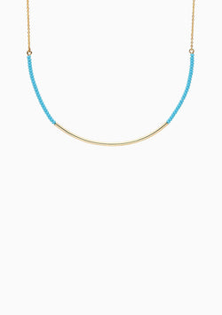Shanga Collar Necklace | Turquoise/Gold Plated Brass