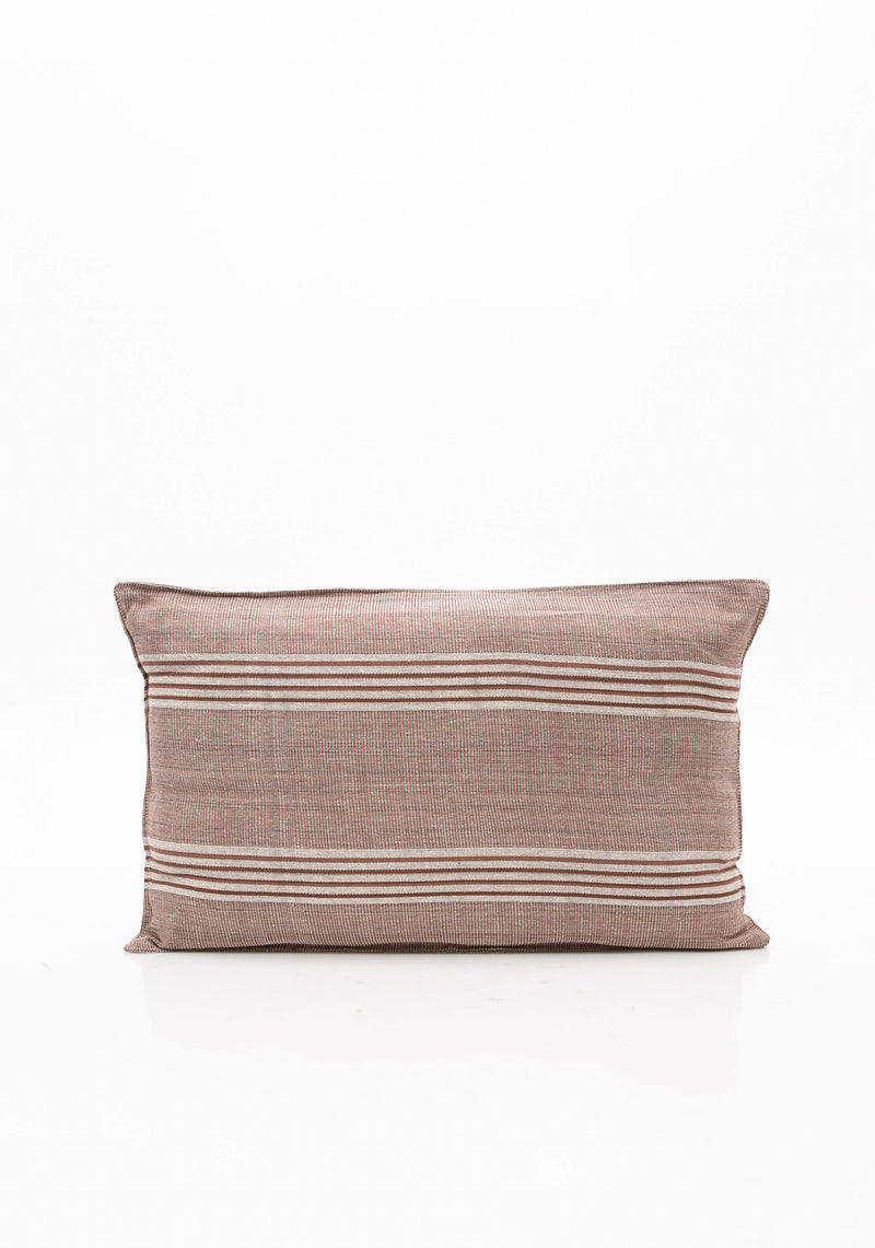 Cushion, Brown Stripe | 12" x 20"