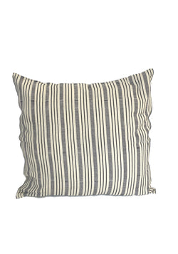 Cushion, Natural/Navy Quad Stripe | 20" x 20"