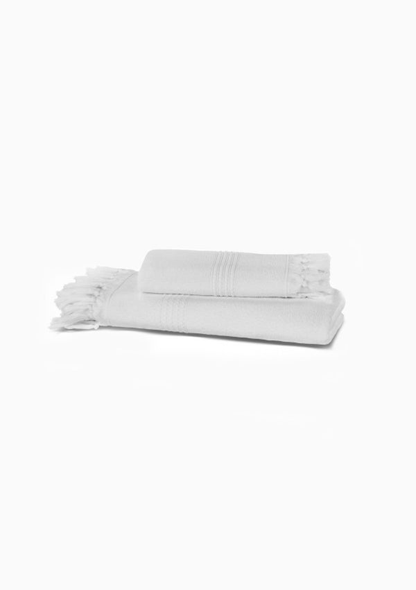 Meyzer Tassels Hand Towel | White