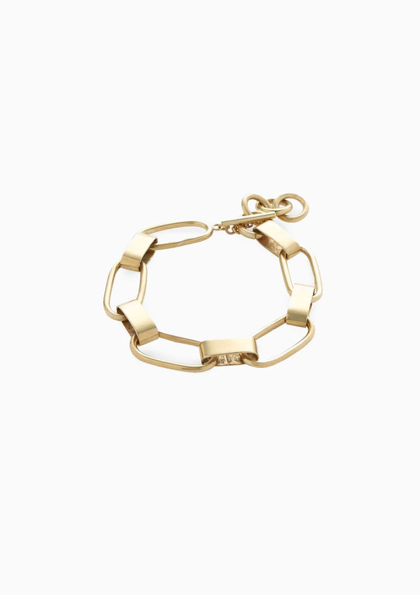 Capsule Link Bracelet | Gold Plated Brass